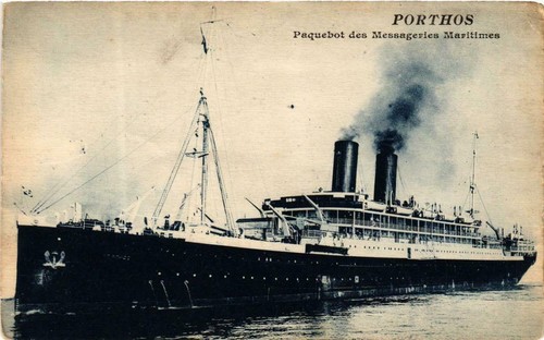 Cpa paquebot porthos - porthos, ships