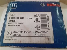 BOSCH 0 986 460 002 Jeu de plaquettes de frein