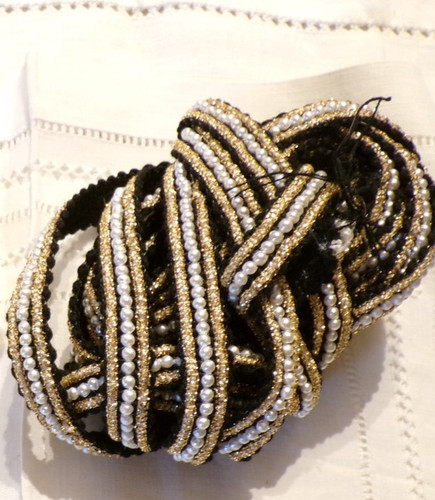 Bande passementerie noire - bande,