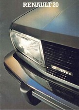 Catalogue brochure Renault 20 1979/1980 Belgique en français