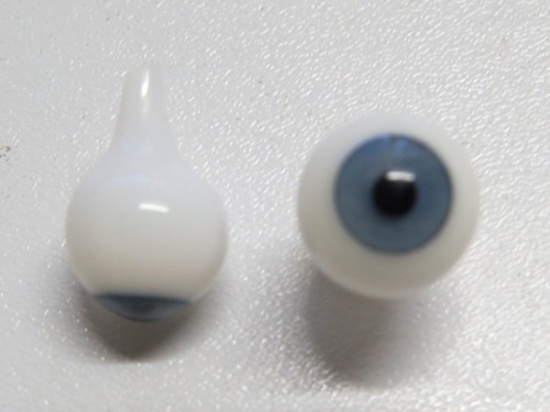Yeux poupée ancienne bleu - ,