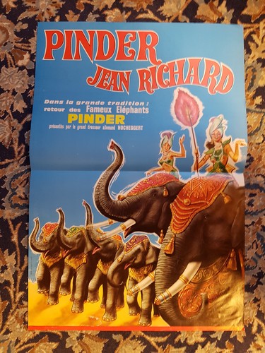 Affiche cirque 1975 pinder - cirque,