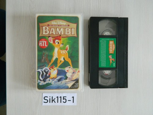 Vhs walt disney bambi - disney,