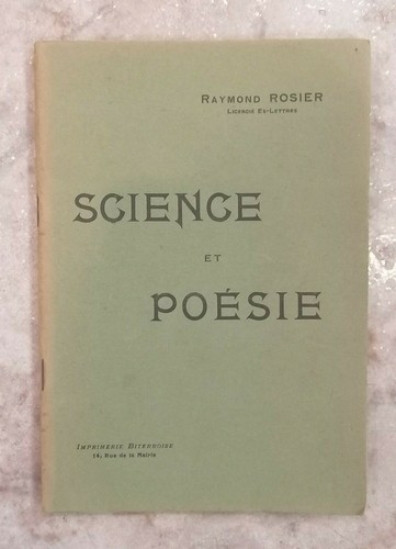 Rosier science et - rosier, (raymond).