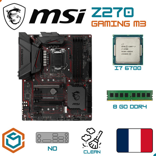 Kit carte mère msi z270 - kit,
