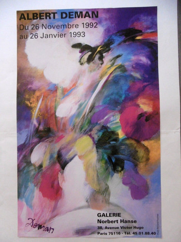 Deman albert affiche originale - albert,