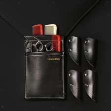 Sac de Ceinture D'outil de Coiffure En Cuir D'unité Centrale 4 Sacs Clip