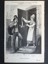 cpa GRAVURE ESTAMPE Carle VERNET du XVIIIe siècle Le MARCHAND de PEAU de LAPIN