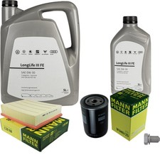 MANN Inspection set 6 L'huile Moteur VW 0W-30 Longlife IIIFE pour Audi A4 Avant