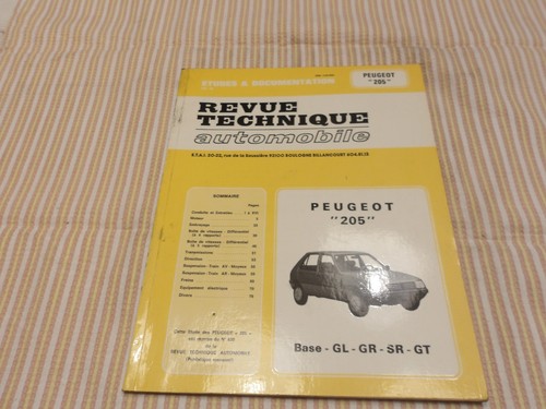 Revue technique peugeot 205 - peugeot,