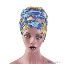 turban taille unique multi couleur ethnique femme