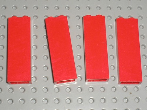 Mur lego red brick 2454 - 4, x