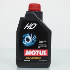 Huile de transmission minérale MOTUL HD 80W90 en bidon de 1 litre pour moto quad