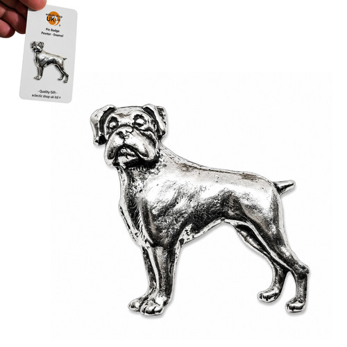 Boxer chien épingle badge