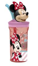 Disney Minnie Souris Electric USA Verre 3D Avec Figurine Et Paille Enfants