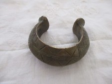 ANCIENNE MANILLE DIT "BRACELET D ESCLAVE" MONNAIE TRIBALE MALI ART AFRICAIN 9cm