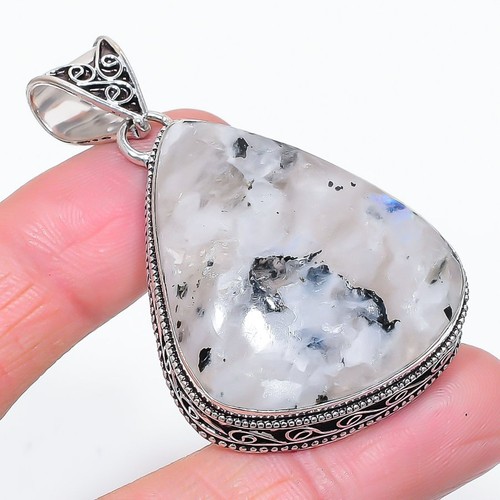 Pendentif pierre lune - pendentif,