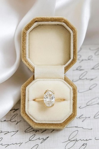 Moissanite coupe ovale - ct,