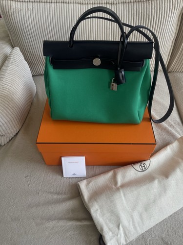 Hermes sac herbag zip - hermes, vert