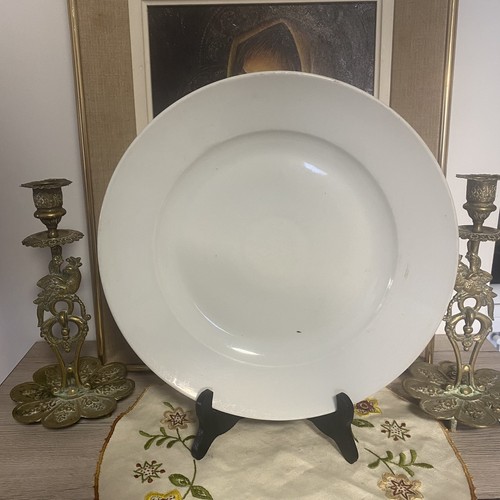 Grand plat rond porcelaine - plat,