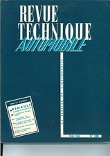 Revue technique automobile  RTA RENAULT FLORIDE et GORDINI 1960