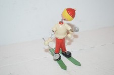 FIGURINE BOIS PEINT LAQUE