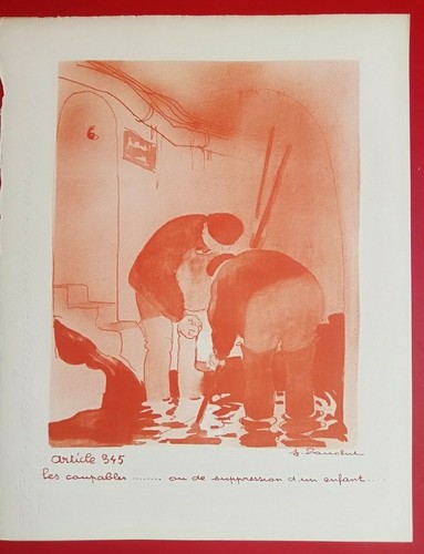 Estampe jacques touchet - estampe,