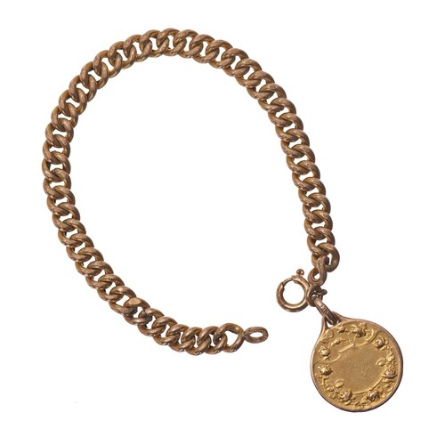 Ancien bracelet plaqué - bracelet, or