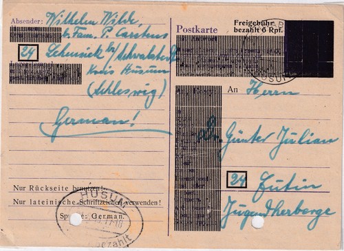 Entier postal allemagne wwii - allemagne,