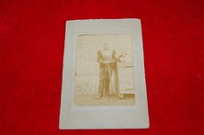 Ancienne photo de 1914 - armure épée casque - militaire guerre 1914/1918