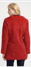 Red Fur Rabbit Coat