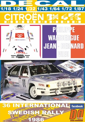 Decal citroen bx4tc - decal,