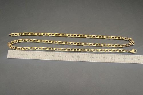 Chaine plaque jaune - 56, cm