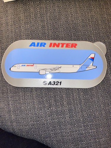 Autocollant air inter a321 - inter,