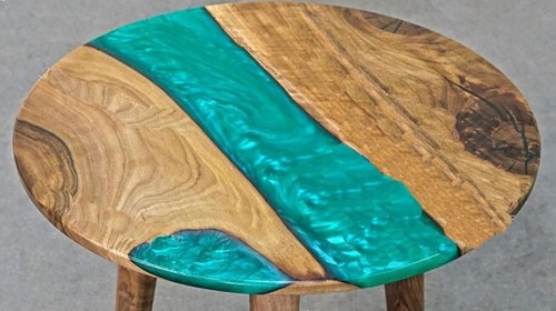 Table basse résine époxy - en,