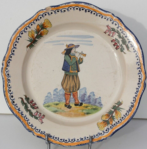 Assiette ancienne faience - assiette,