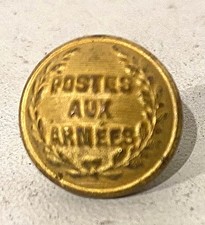 Ancien Bouton militaire postes