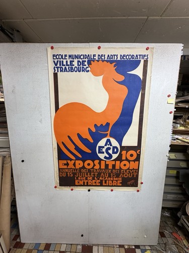 Rare affiche ancienne école - rare,