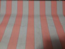 Coupon de toile transat store rayures rose et gris 90 X 120 cm