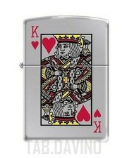 Zippo Briquet King Of Hearts 7555 zippo Original Amérique