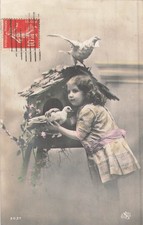 CP PETITE FILLE NICHOIR COLOMBES - 64174