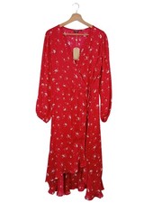 SALSA Robe portefeuille Dames Robe T EU 40 rouge-blanc style décontracté