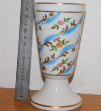 COUPE mazagran PORCELAINE de LIMOGES PARIS STYLE "signé paul" DECORE MAIN dorée