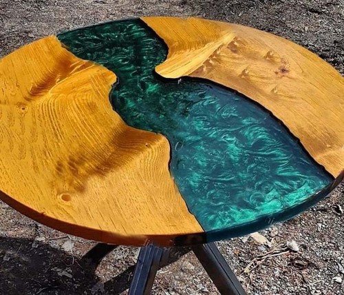 Table basse résine époxy - table, en