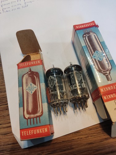 Tubes ecc83 12ax7 telefunken - 2,