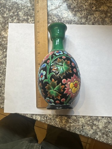 Emaux longwy vase - decor, a