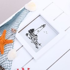  1PC clés support de stockage maison forme boîte clés en bois boîtier mural