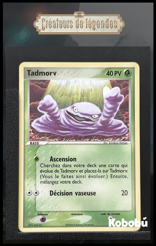 Carte pokémon tadmorv - carte, 54/92