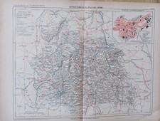 CARTE GEOGRAPHIQUE XIXEME DE