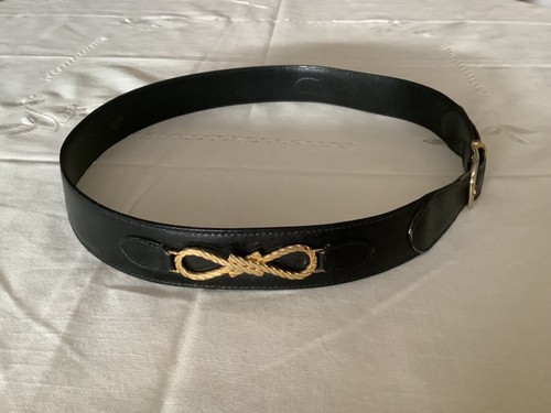 Celine ceinture cuir - ceinture, noir